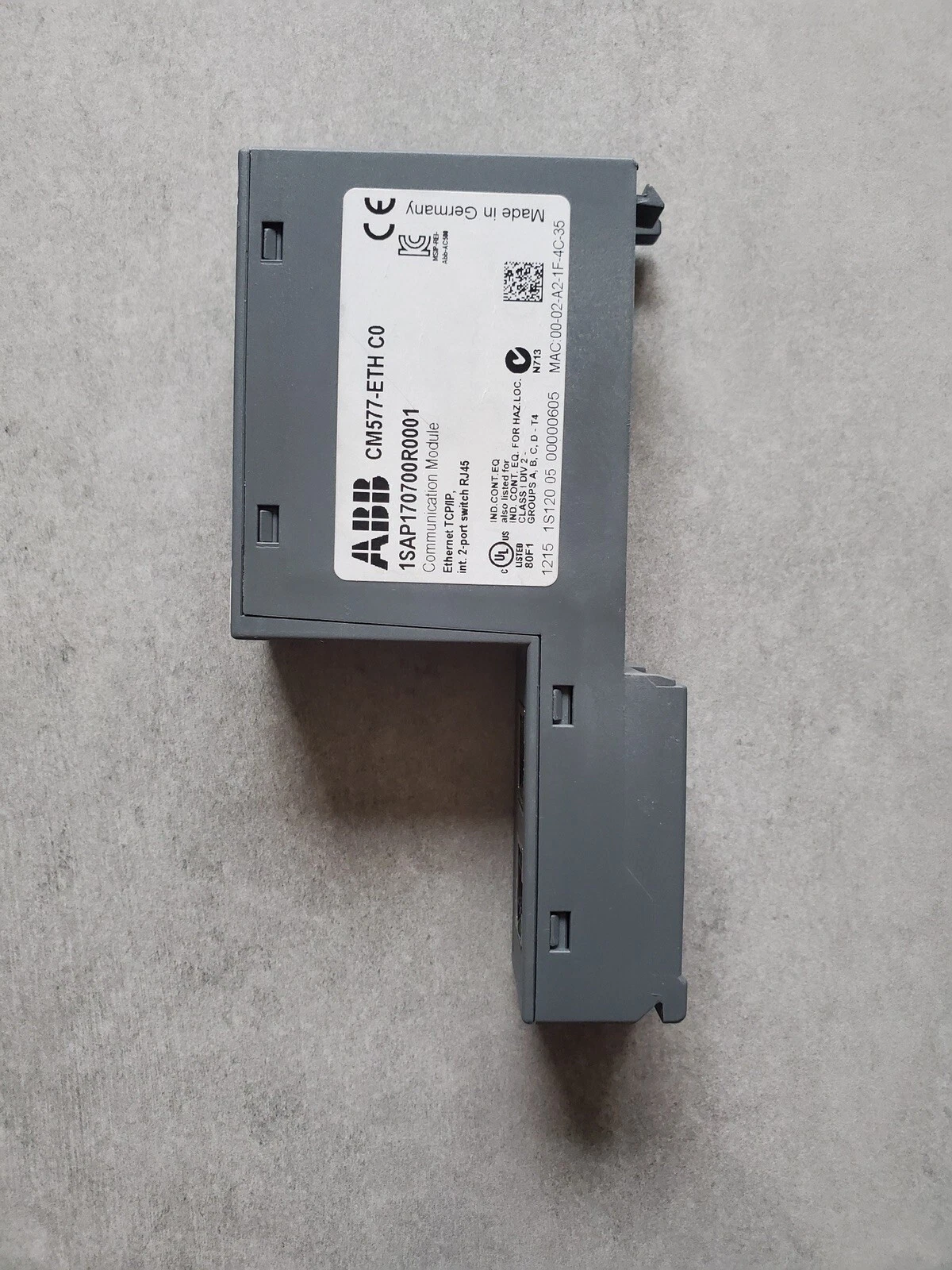 ABB CM577-ETH C0 1SAP170700R0001 Communication Module Ethernet TCP/IP - Image 2