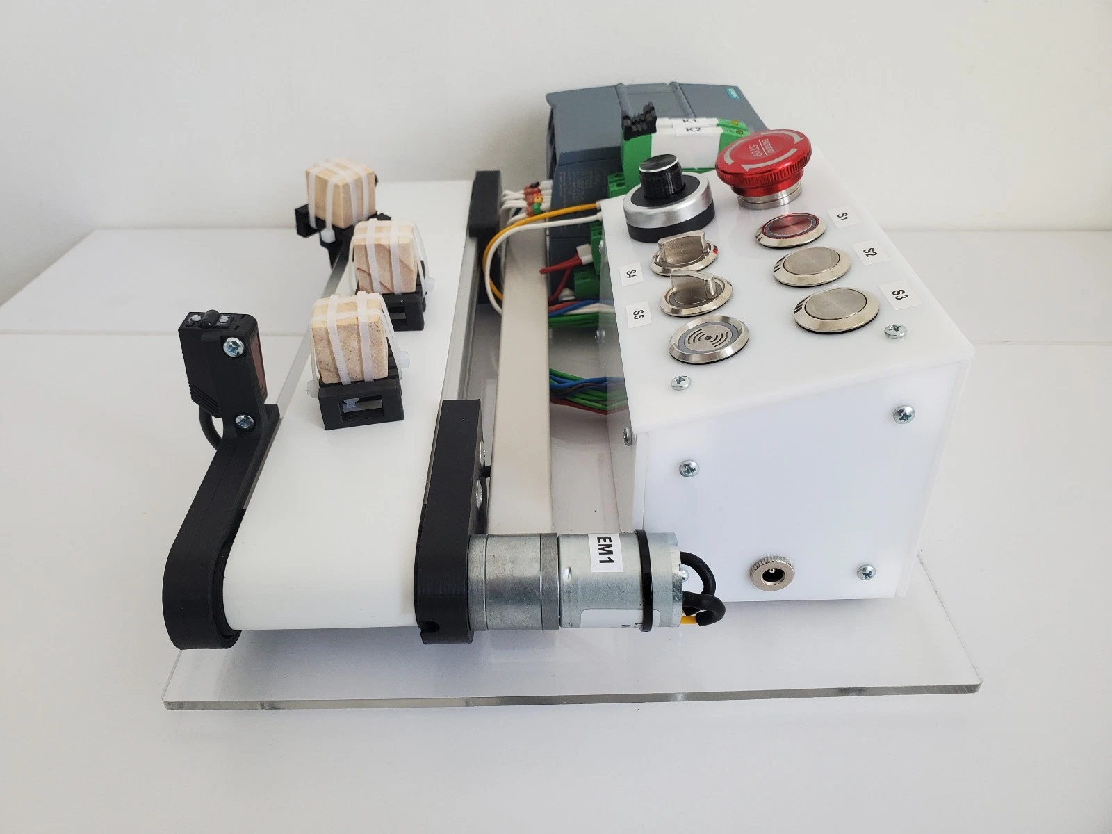 Mini Conveyor PLC Learning Kit For Siemens Simatic 1200 1212c For Step7 Tia Portal - Image 9