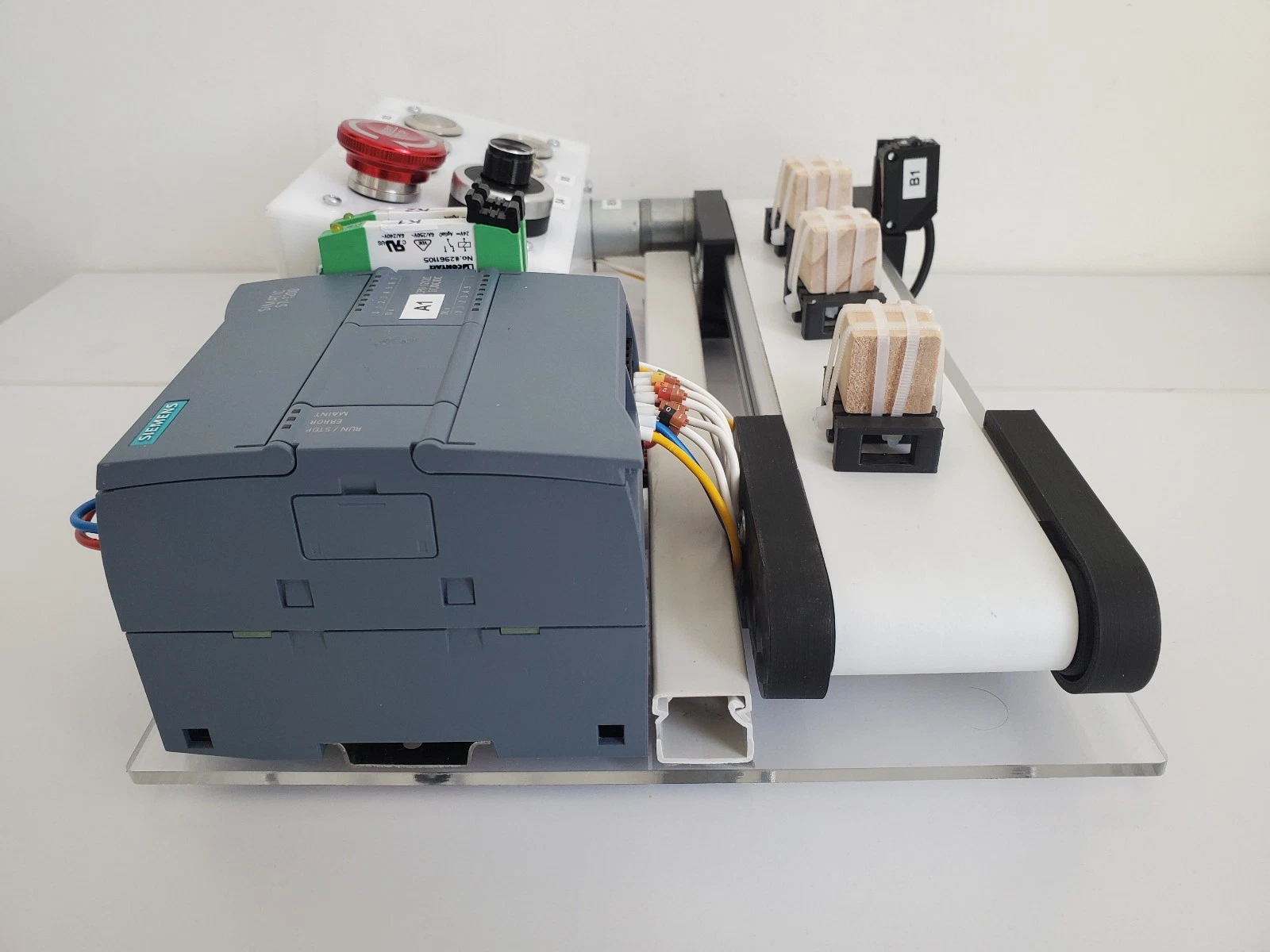 Mini Conveyor PLC Learning Kit For Siemens Simatic 1200 1212c For Step7 Tia Portal - Image 10