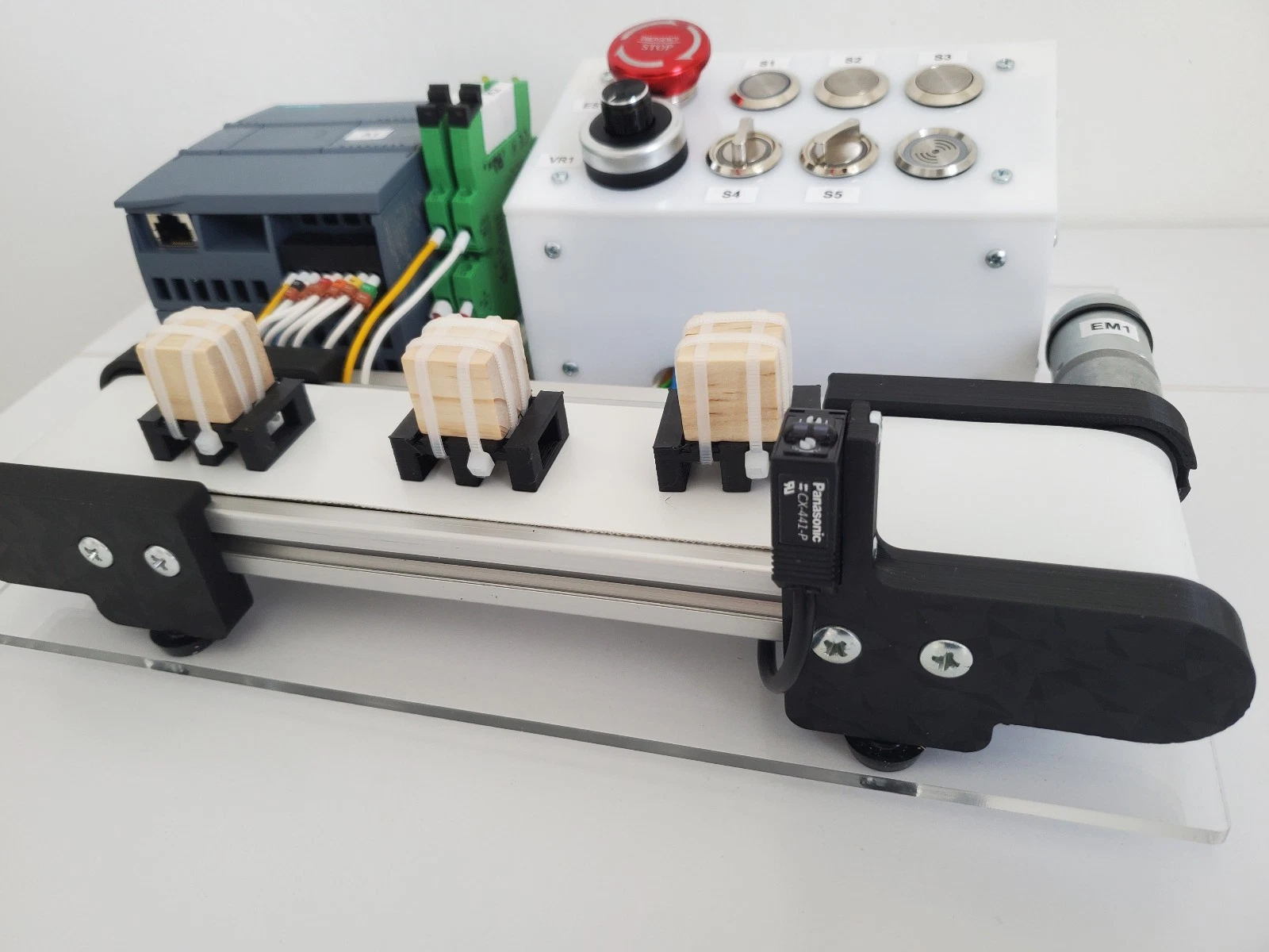 Mini Conveyor PLC Learning Kit For Siemens Simatic 1200 1212c For Step7 Tia Portal - Image 5