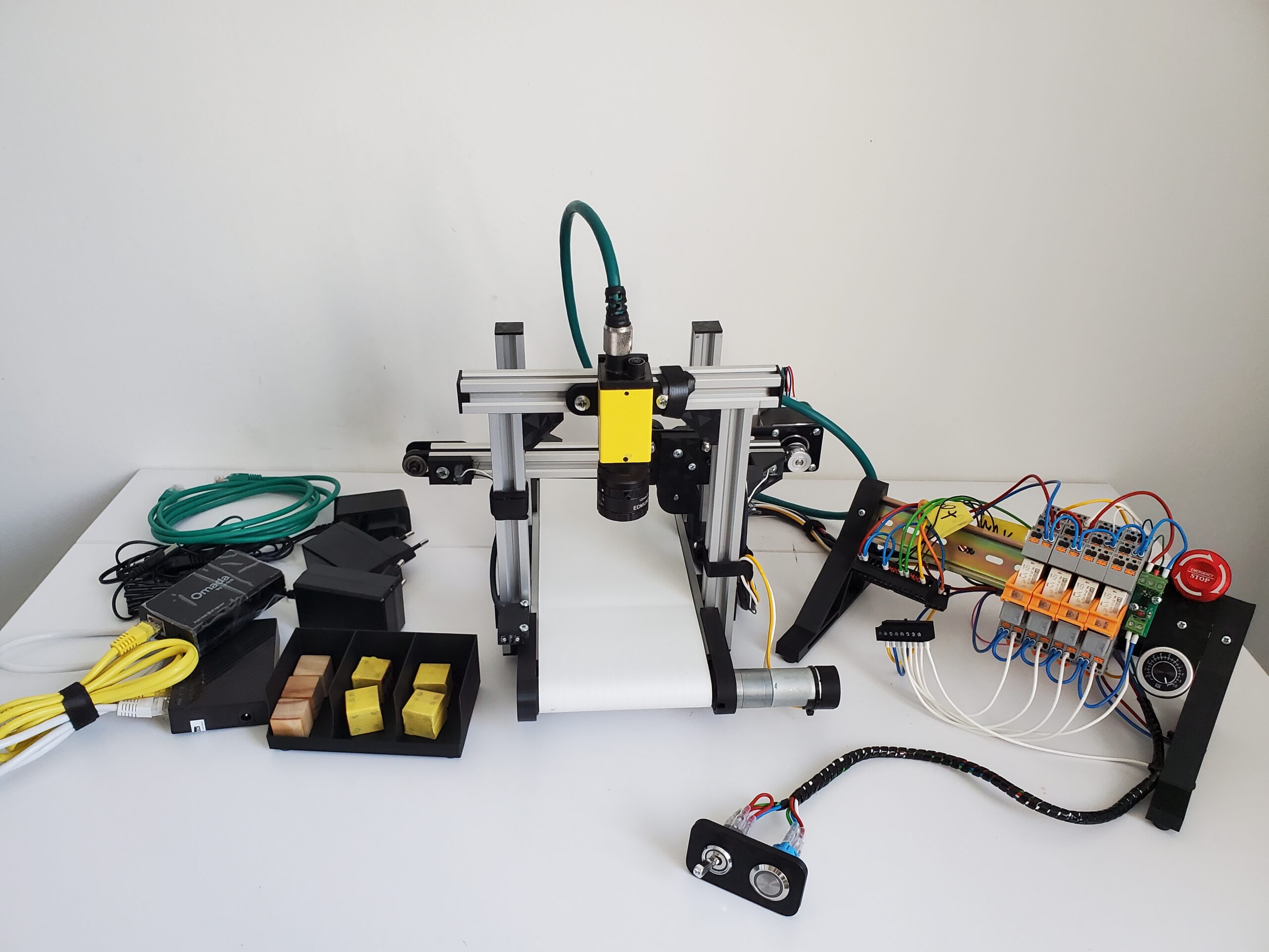 Tiny Sorting Line Siemens PLC Machine Vision Self-Learning Kit with Servo & Cognex Camera